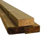 Vuren houten balk 45 x 95 mm geïmpregneerd